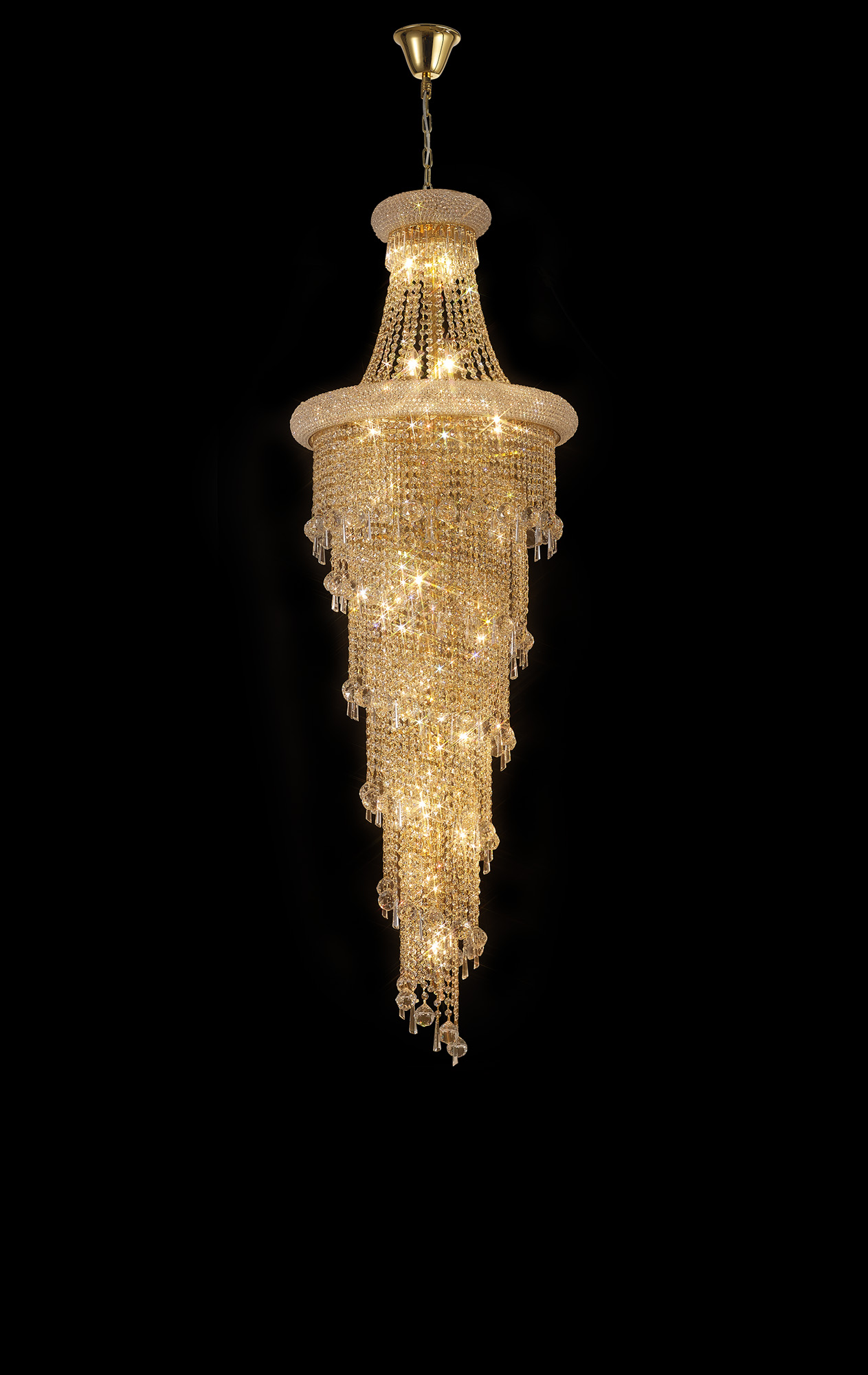 IL32116  Alexandra Crystal Chandelier 25 Light (28.6kg) Gold